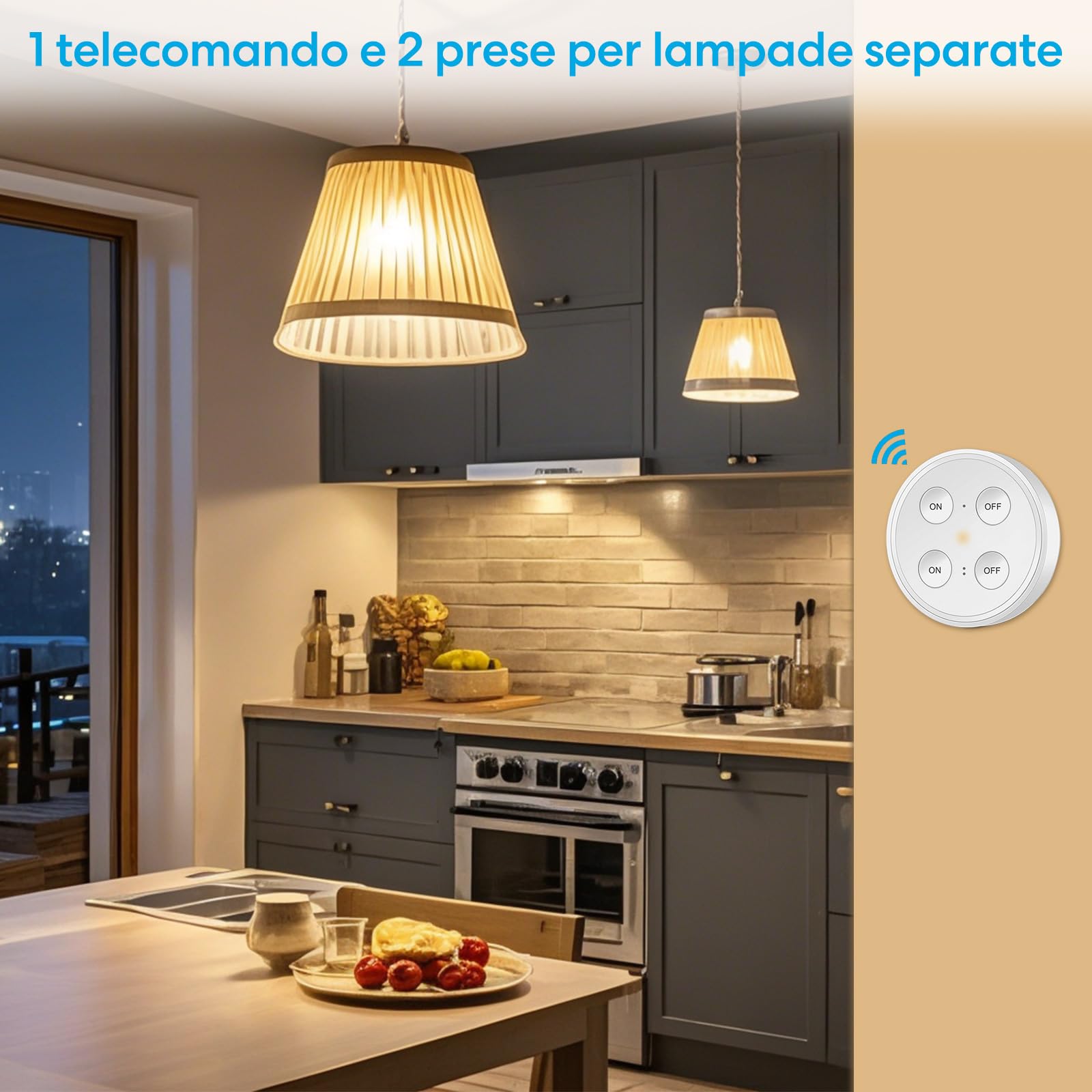 Paio Portalampada E27 Senza Fili, LoraTap 2pz Adattatore per Lampadina + Interruttore Remoto Portatile con Base Magnetica, Telecomando Fino a 200 Metri 230V, On Off Switch Wireless per Lampade