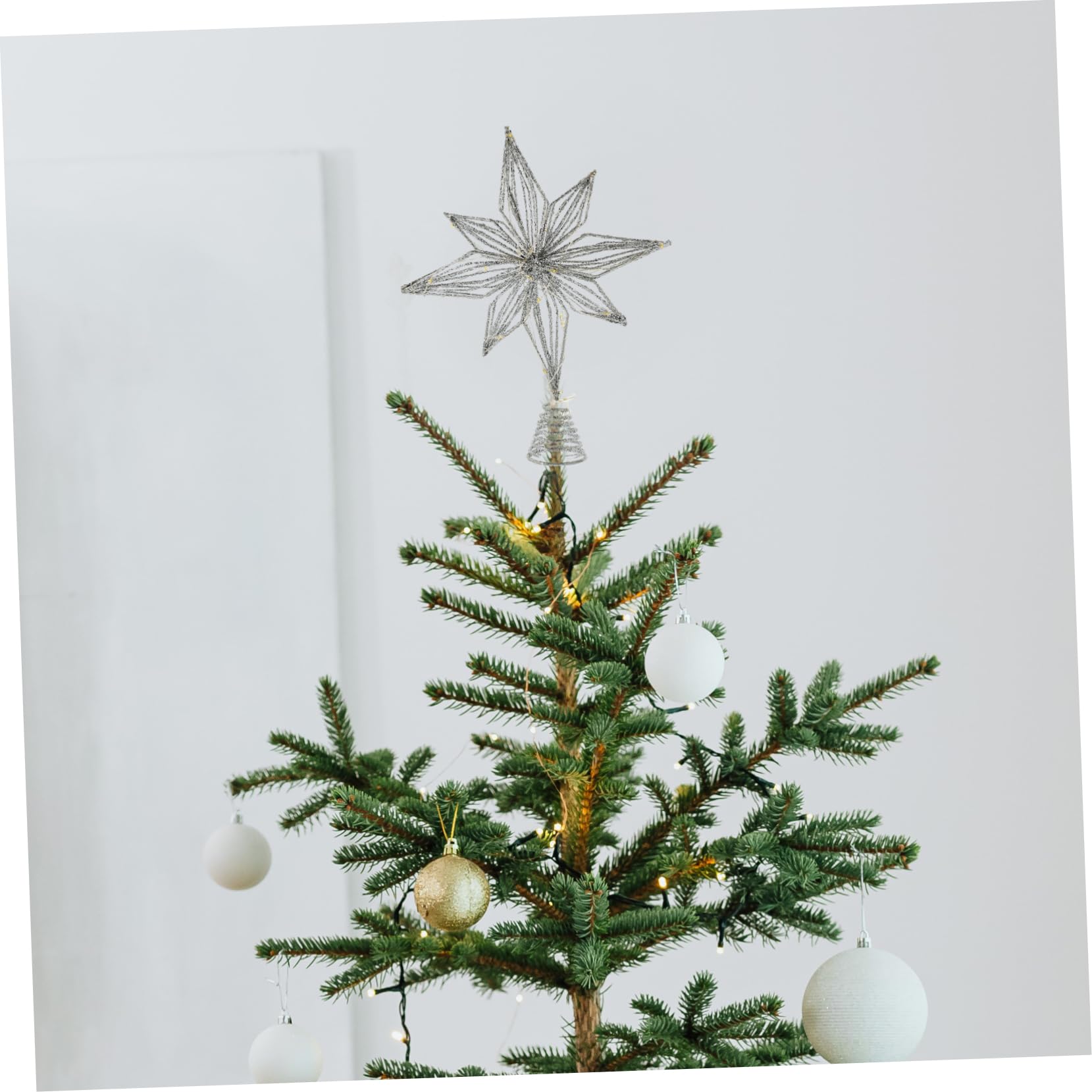 Amazon｜BUGUUYO ライト付きクリスマスツリートッパー 星型 ツリー