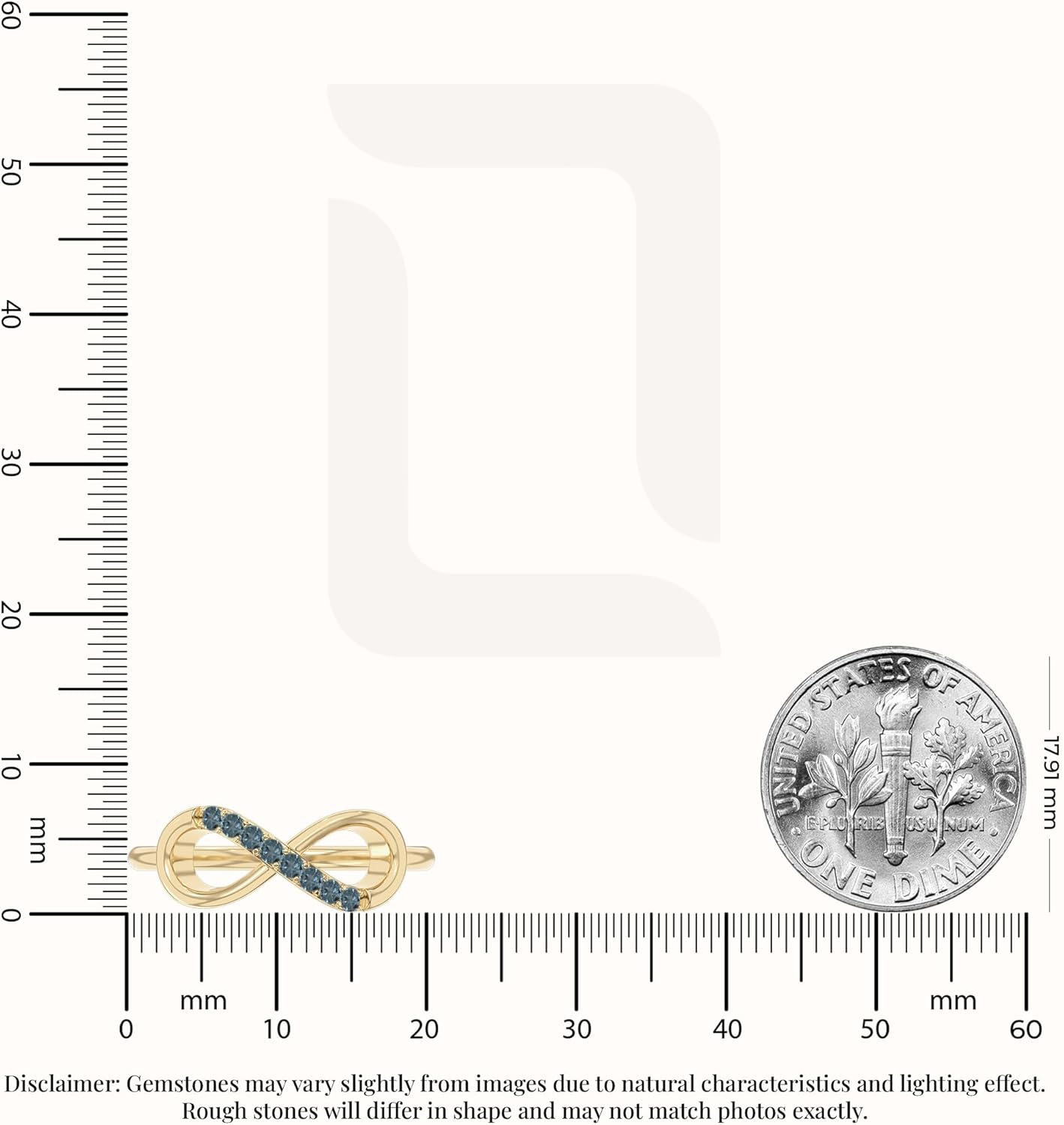 Natural Gemstone Infinity Promise Rings for Women in Silver/18K Yellow/Rose Gold Vermeil, Birthstone Jewelry Gifts for Her Birthday, Wedding Anniversary, Graduation, Christmas