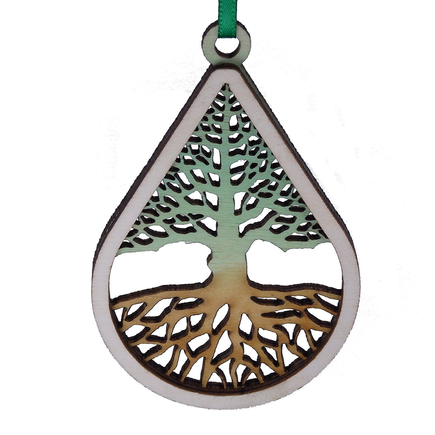 Wooden Holiday Ornament Tree of Life- Made in Maine - Gift Boxed