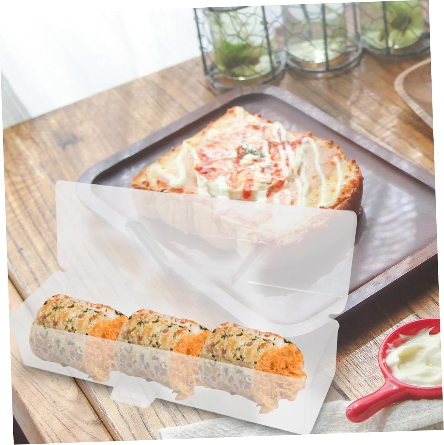 Zerodeko Reusable Cake Roll Carrier Box, PP Decorative Storage Container