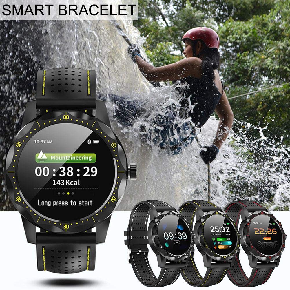 Montre Intelligente Réveil Fitness Tracker Prise en Charge Multilingue IP68 Étanche Bracelet Montre de Sport pour Course, Vélo, l'escalade