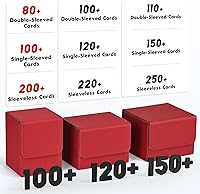 Vista 92 de ZLCA MTG YuGiOh - Caja de cartas para cartas intercambiables, MTG YuGiOh con capacidad para más de 100 tarjetas de una sola funda, caja