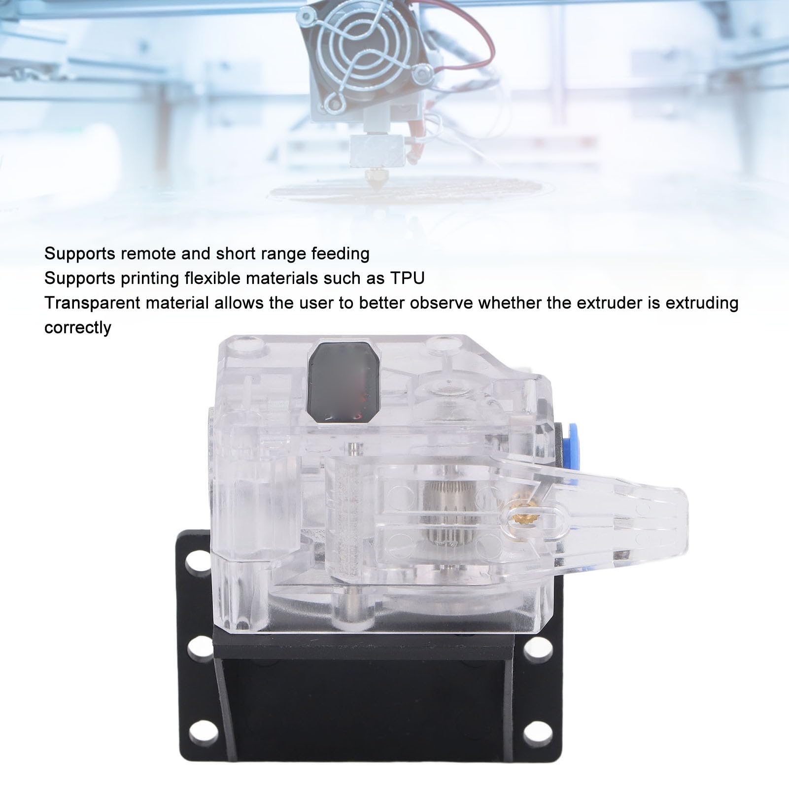Dual Drive Extruder, Dual Gear Dual Drive Extruder Kit do Ender 3 Pro – szeroka kompatybilność, wysoka dokładność i wydajność, wytłaczarka do drukarki 3D