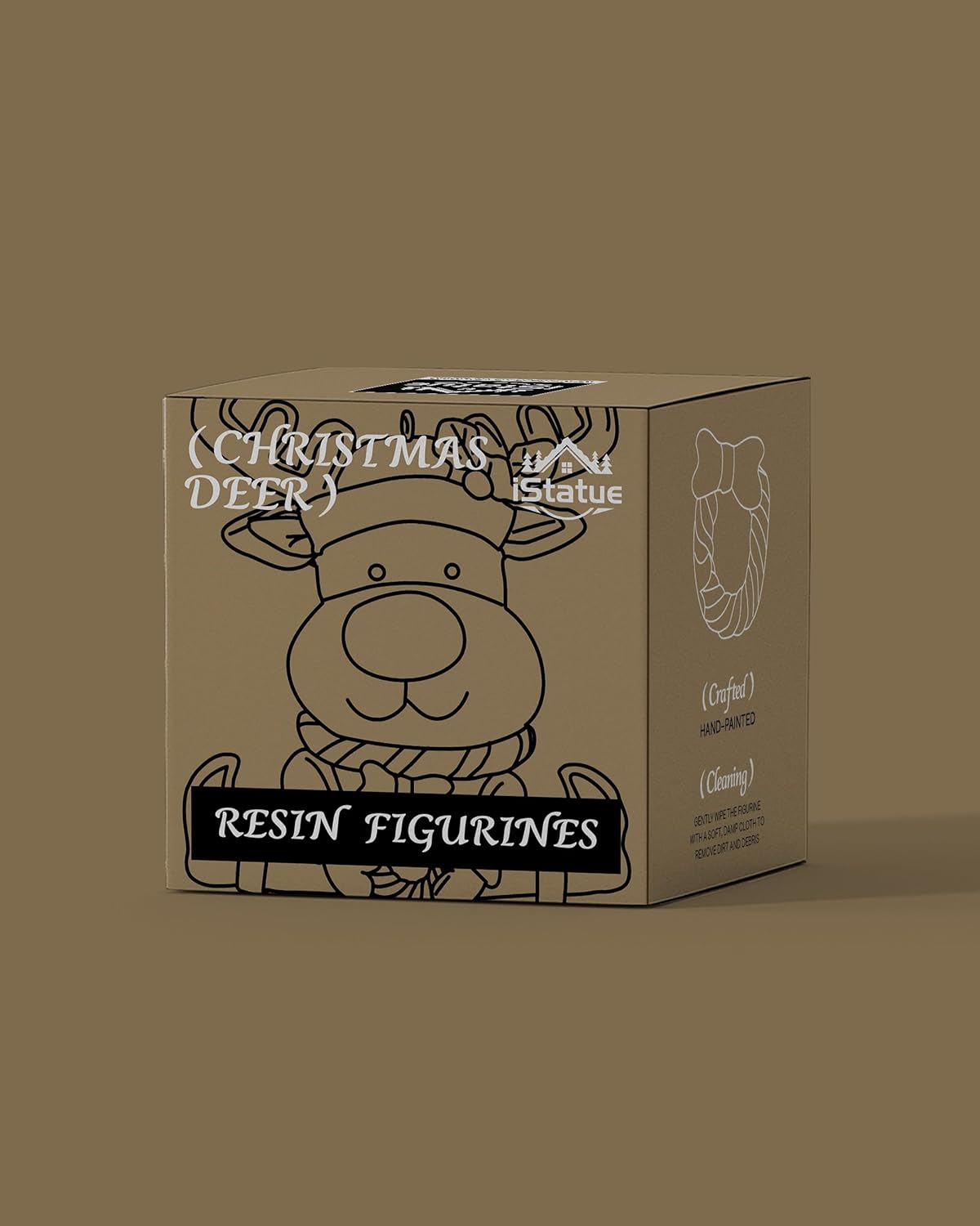 Set of 3 Cute Reindeer Hanging Christmas Tree Ornaments - Hand-Painted Resin Holiday Home Decor & Gift - Durable, Lightweight Xmas Decoration for Family, Friends, Teachers (Deer) - Image 8