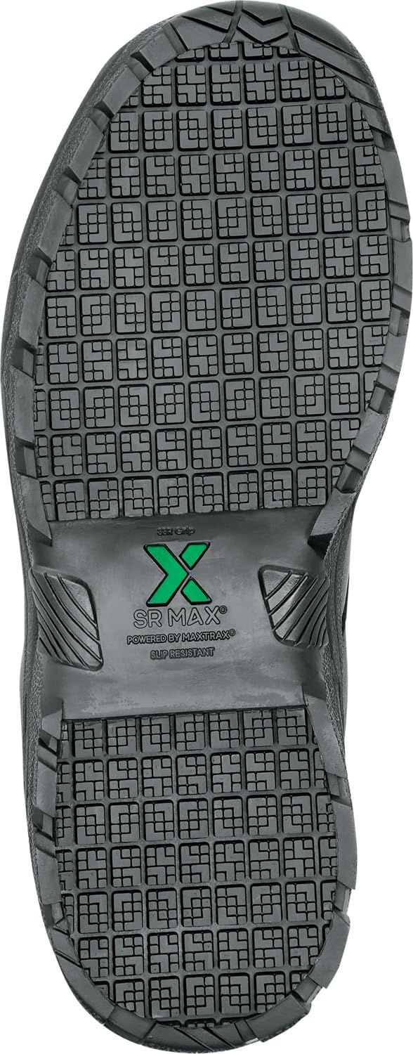 SR Max Rockledge, Men's, Black, Oxford Style, Steel Toe, EH, Slip Resistant Work Shoe