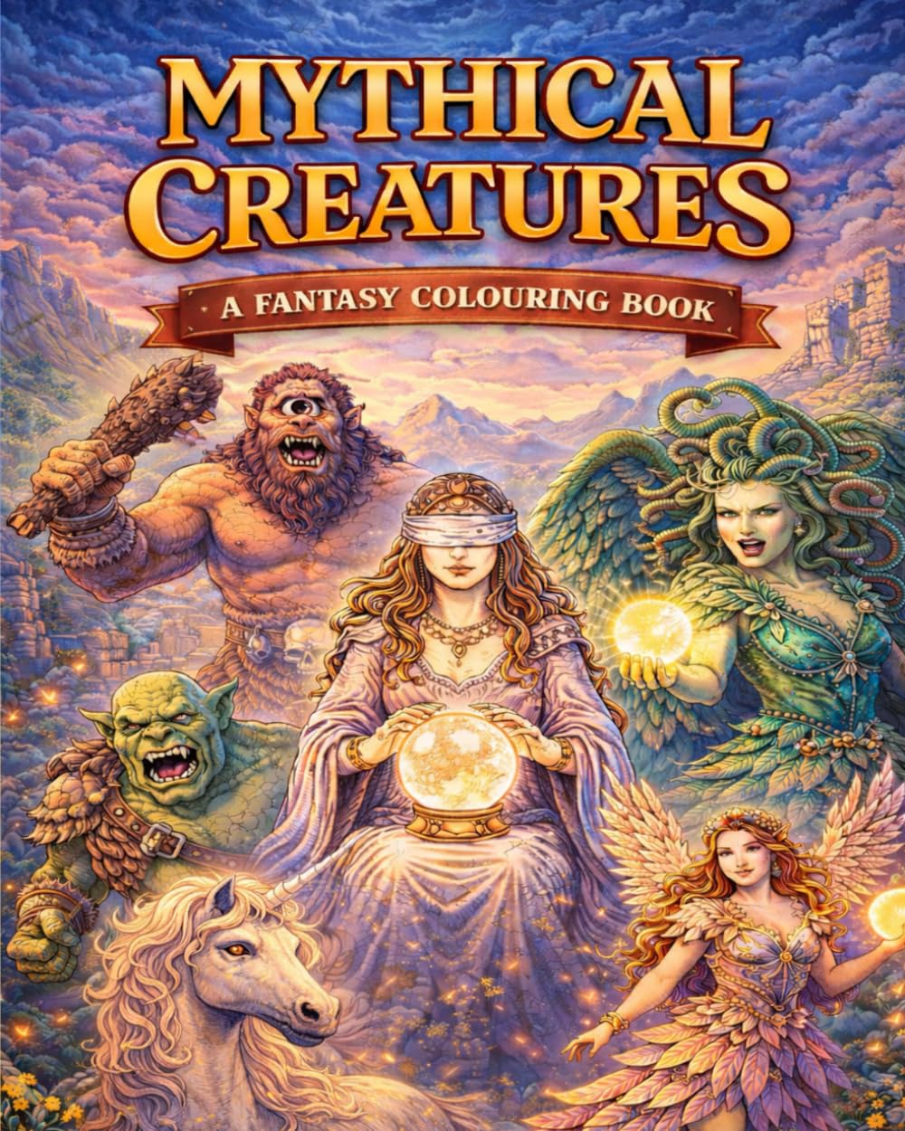 Mythical Creatures Colouring Book
