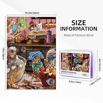 ジグソーパズル　ユニセフ（動物たちの入浴）200ピース　特注木製額付き Amazon.co.jp: 300ピース ジグソーパズル お風呂に入っている猫