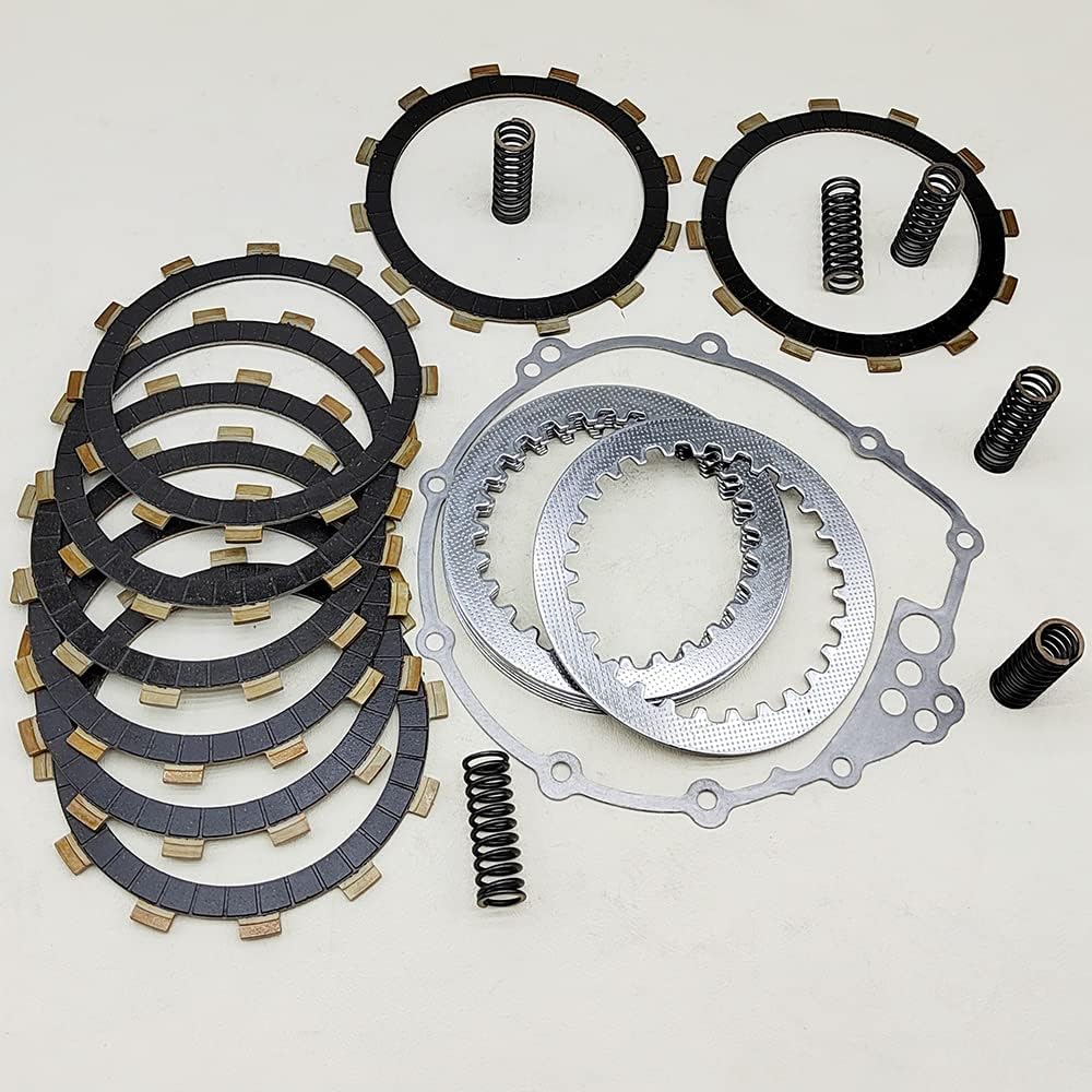 Clutch Kit Friction Plates & Heavy Duty Springs Gasket for Yamaha YZF R6 2003-2005 YZF R6S 2006-2009 FZ6 2004-2009