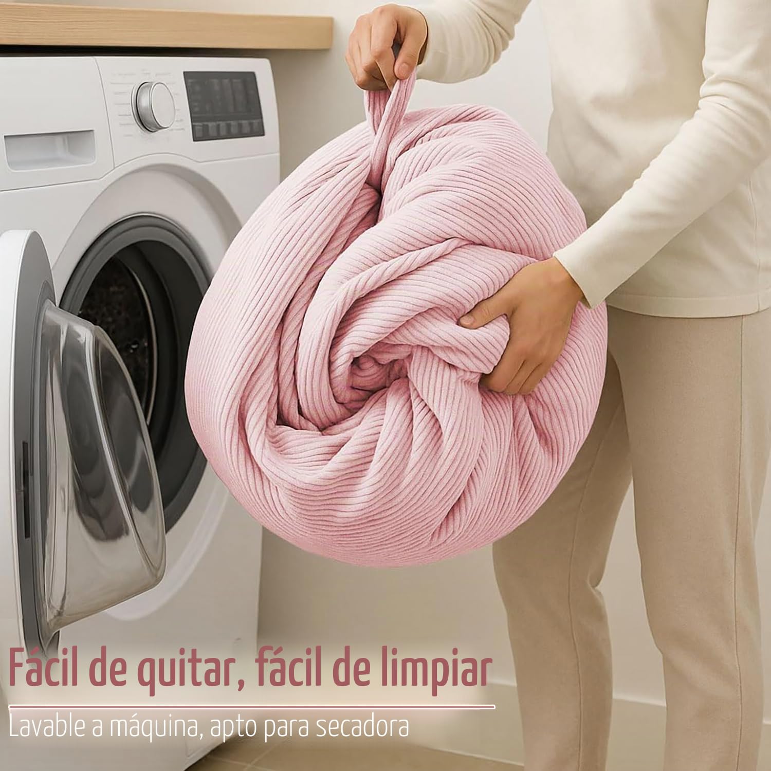 Funda para Silla de puf (sin Relleno) para niños y Adultos. Puf Extragrande de 300 l de Almacenamiento de Animales de Peluche de Pana Suave de