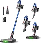 UNINELL HOME Cordless Vacuum Cleaner Powerful 45kPa/500W/55Mins, Stick Vacuum Cleaner with Detachable Battery, LED Display, Anti-Tangle for Pet Hair, Lightweight Self-Standing for Harwood/Carpet
