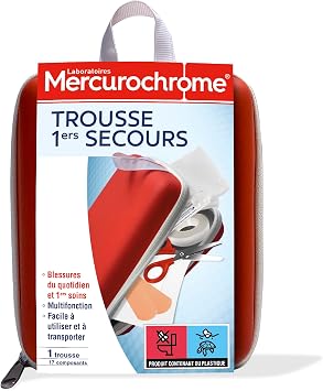 MERCUROCHROME 1st Aid Kit - Daily Injuries & 1st Care - 17 Components - Multifunction