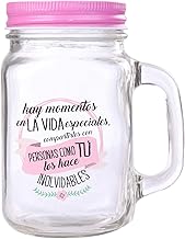 DISOK - Glass Jug with Reed Phrases "SPECIAL MOMENTS" PINK. Jugs, Mugs for Details, Gifts and Souvenirs of Weddings, Christenings, Communions and Birthdays (1)