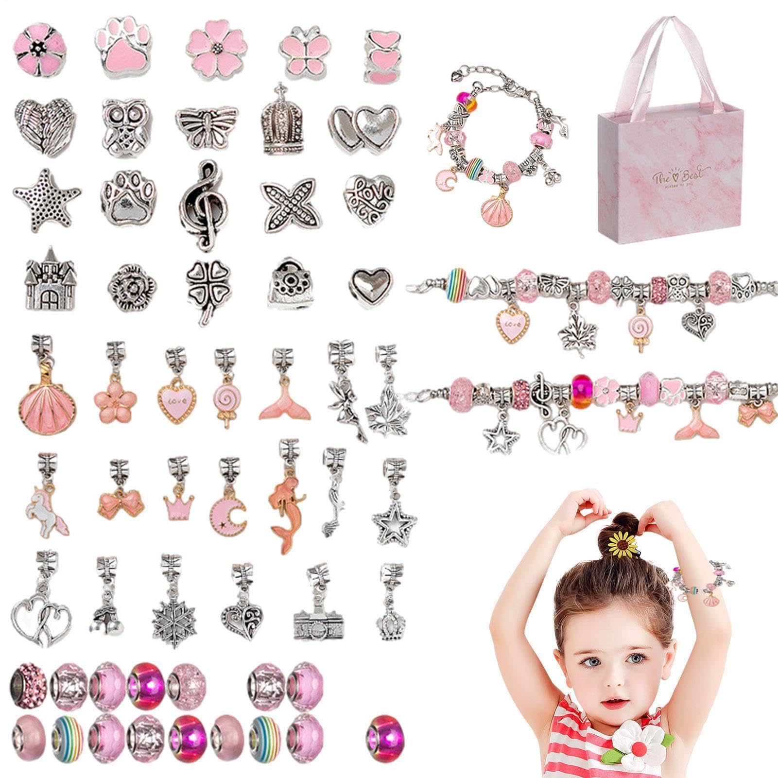 Kit de fabricación de pulseras de abalorios multicolor para regalar en cumpleaños 8