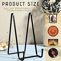 Vista 2 de Mixweer Soportes de placa para exhibición, paquete de 18 soportes de placa de 6 pulgadas, soporte de marco de metal para suministros decorativos