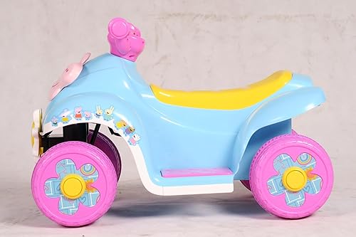 Miniatura 3 de Peppa Pig - Cuatrimoto eléctrico de 6 V, con licencia oficial, accionamiento con botón, diseño seguro y estable de 4 ruedas, juguete para niños para