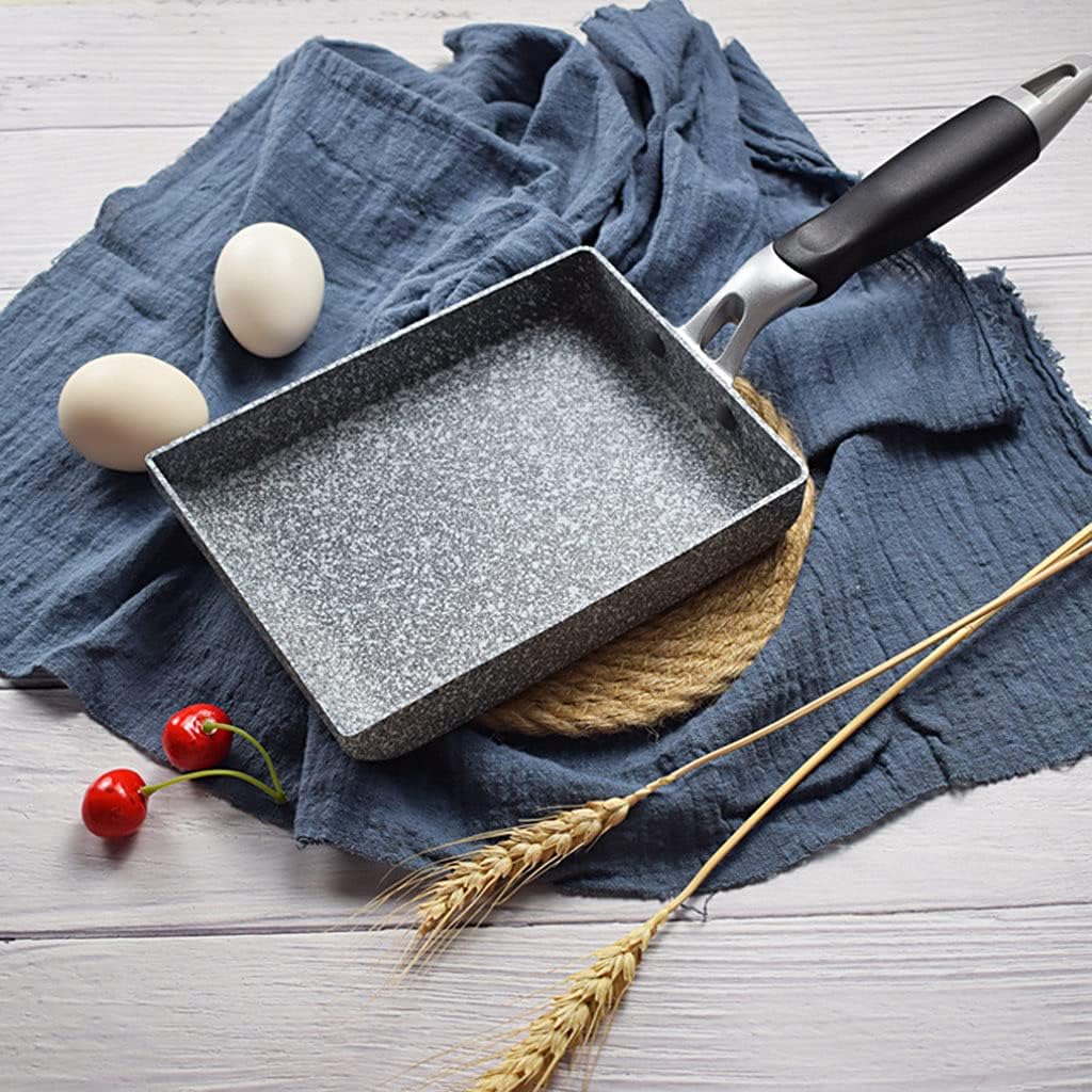 Japanese Omelette Rectangle Frying Pan Non-Stick Tamagoyaki Rolled Egg Cooker with Anti Scalding Handle Kitchen Cookware