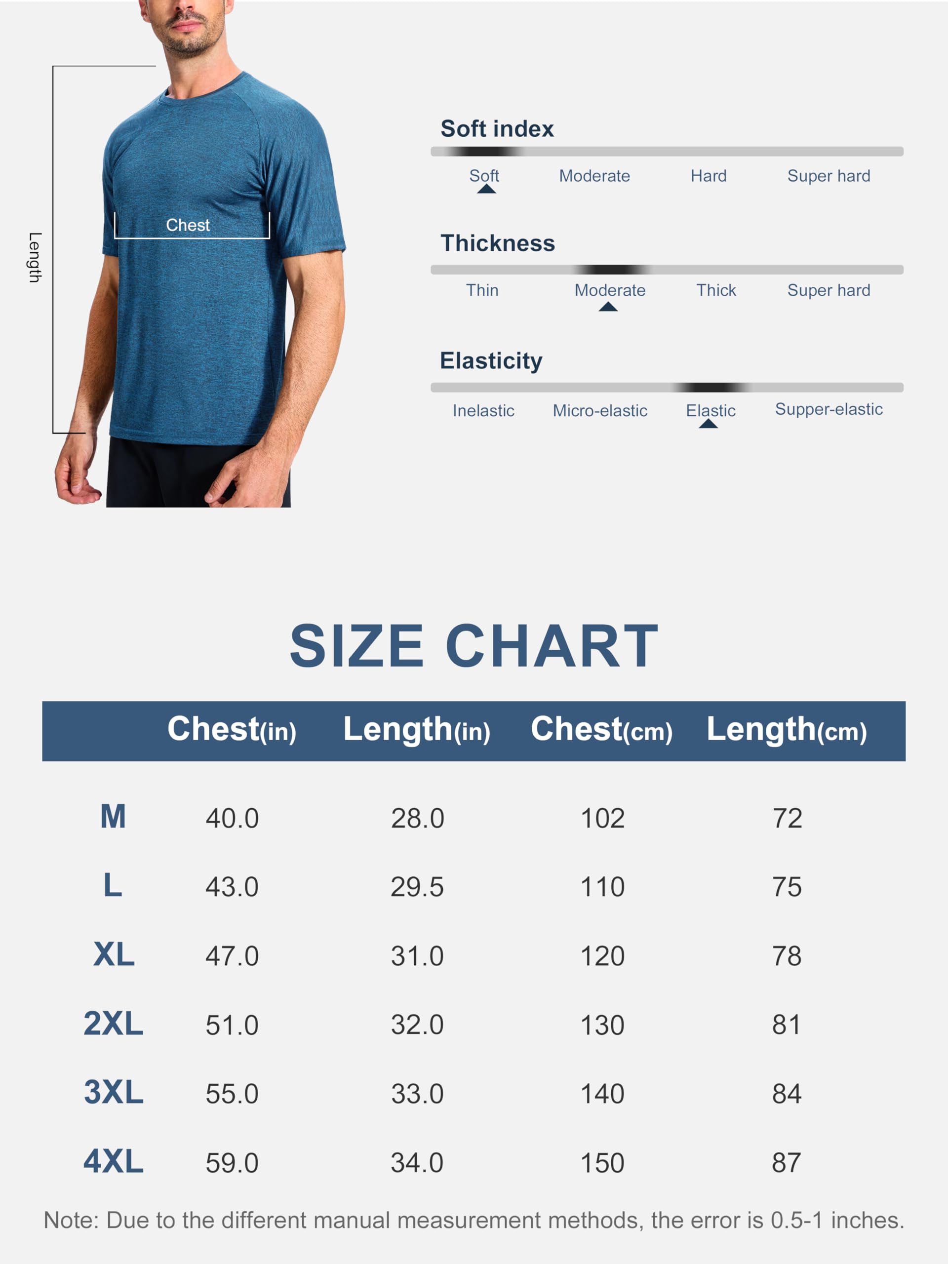 Paquete de 3 camisetas de secado rápido que absorben la humedad para hombre, ligeras y transpirables, camisetas deportivas para gimnasio, correr, manga corta