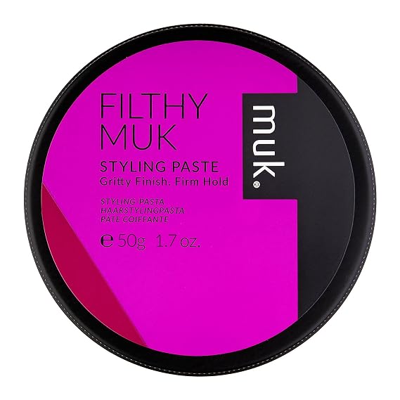 MUK. Haircare Filthy Gritty Finish Styling Paste, Hair Product, Hair Paste For Men, Firm Hold, Gritty Finish, Medium Shine - 1.7oz | Firm hold styling paste with a gritty finish and medium shine