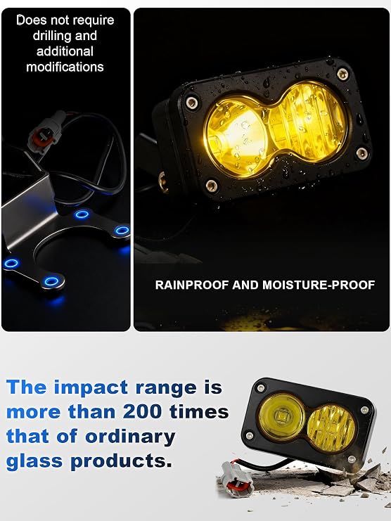Motorcycle Headlight for Surron Light Bee Talaria Sting MX3 MX4 Yellow