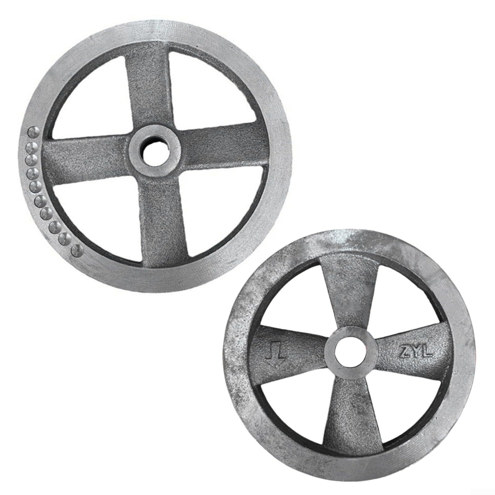 Poulie de roue à rainure unique pour compresseur d'air - Raccord métallique de rechange - 150 mm - 190 mm - Taille 18-19,5 mm - Alésage pour tâches de réparation et d'entretien (B)