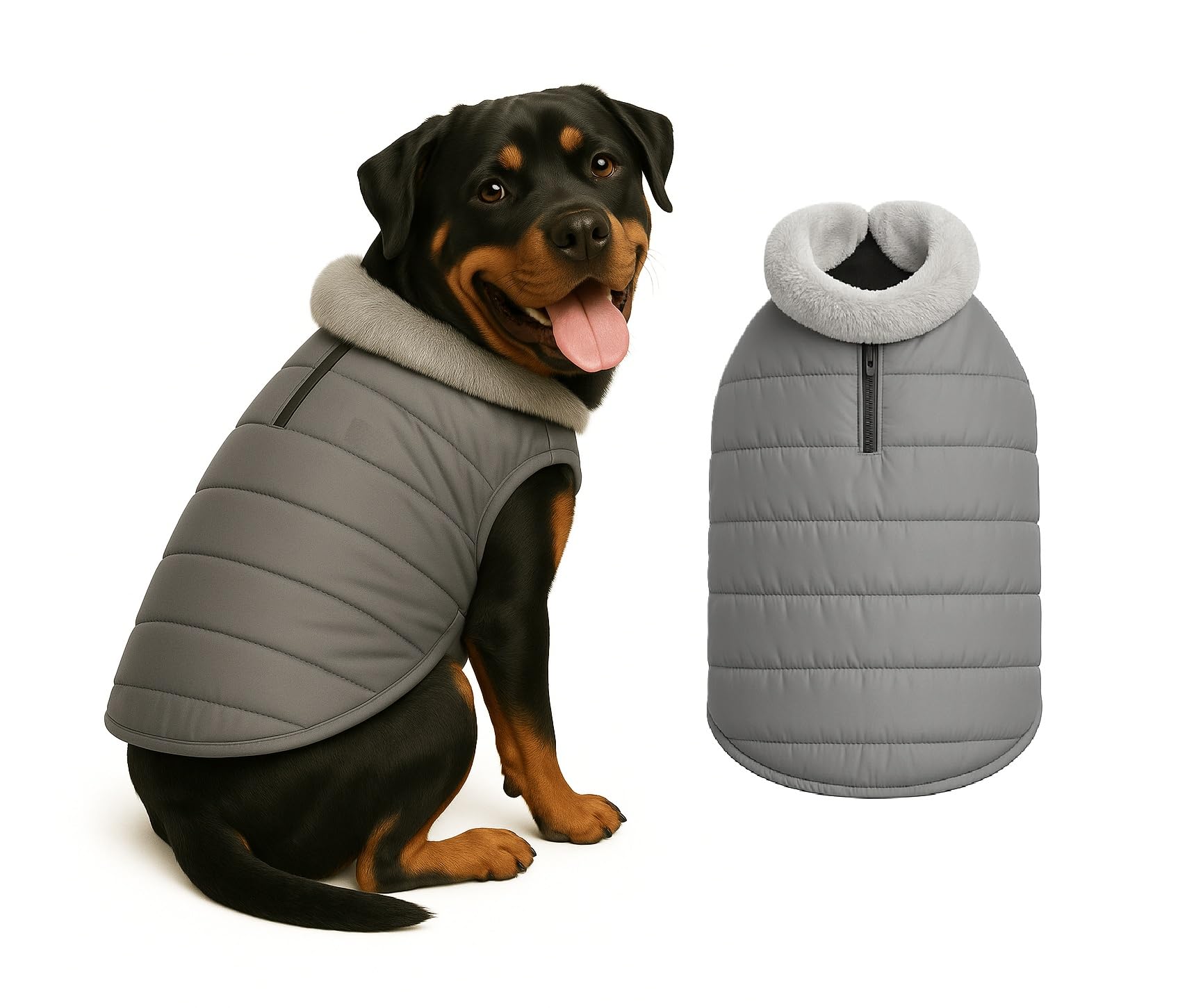 The Pets Company Dog Winter Coat Jacket, Clothes, Windproof, Waterproof, Light Weight, Washable, Ultra Warm Thick Fleece