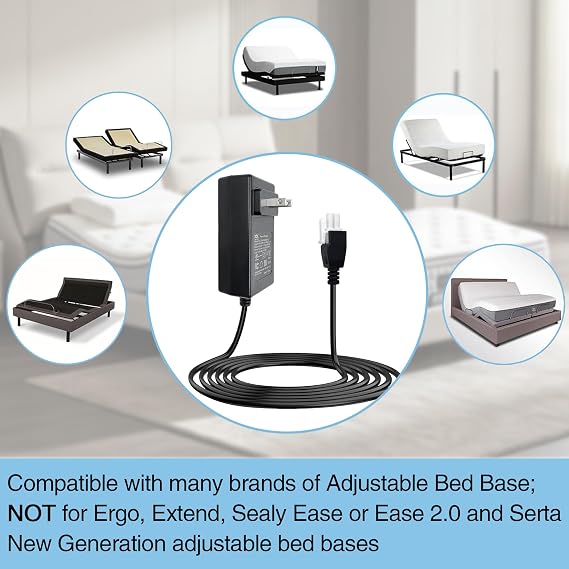 Adjustable Bed 2 Pole Power Supply Replacing Linak SMPS002 Adapter