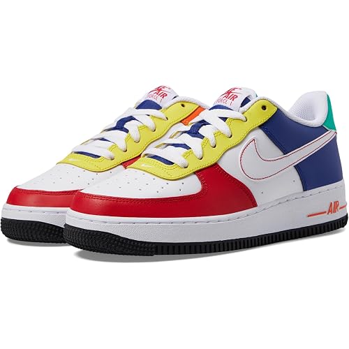 Nike Boy's Air Force 1 Low LV8 BG (Big Kid) University Red/White/Deep Royal Blue 7 Big Kid M