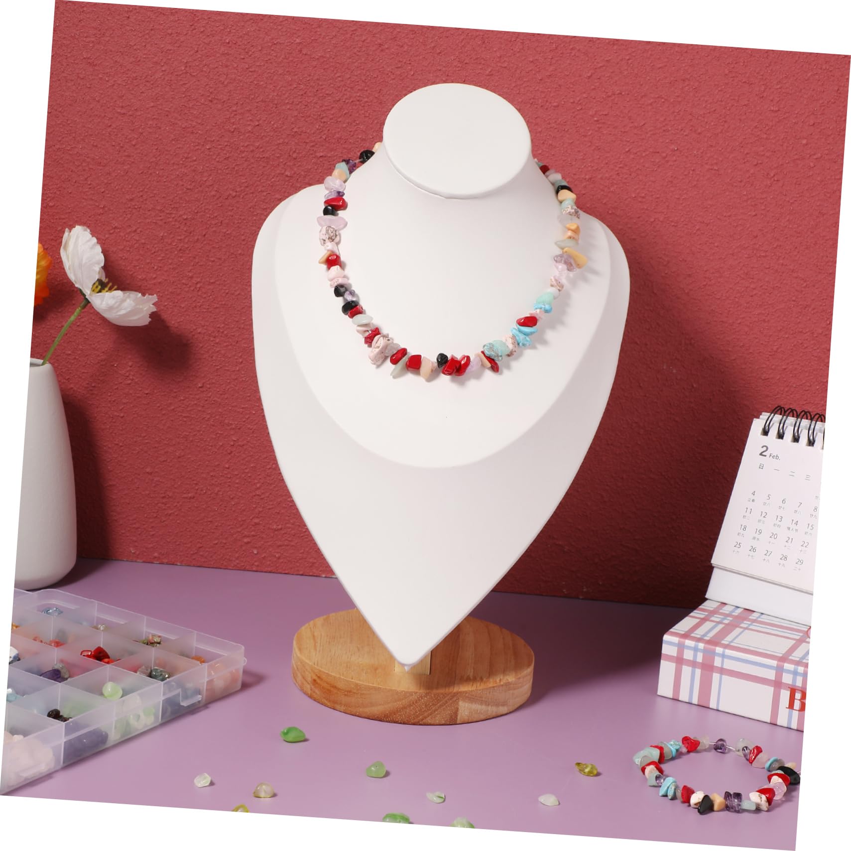 Housoutil Pietre Naturali Perline Distanziatrici Irregolari Perline Fai da Te per Gioielli Accessori per Creazione di Gioielli per Bigiotteria Fai da Te