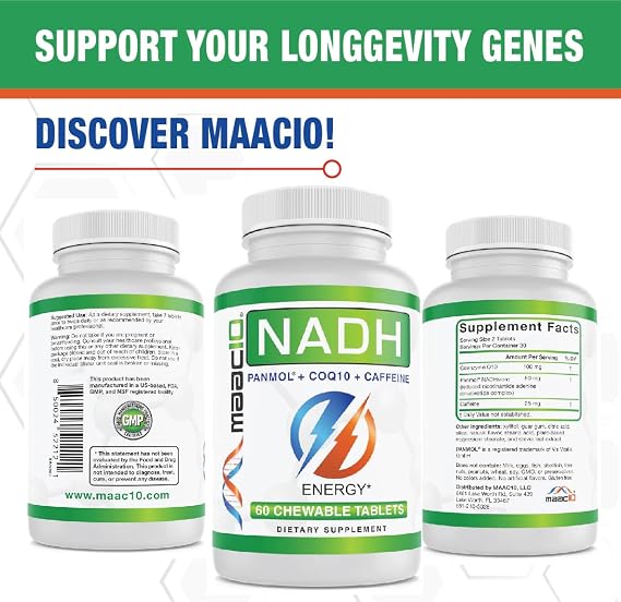 MAAC10 Energy Booster Supplement, Great for Fatigue, Energy & Mental Focus