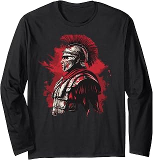 Weightlifting fitness gym Roman soldier Legion Long Sleeve T-Shirt