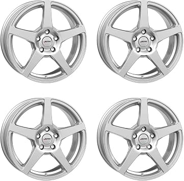4x AUTEC alloy rims VALEA 7.5x18 ET45 5x114,3 Brillantsilber compatible with Kia Sportage Niro ceed Optima Soul Venga XCeed ProCeed