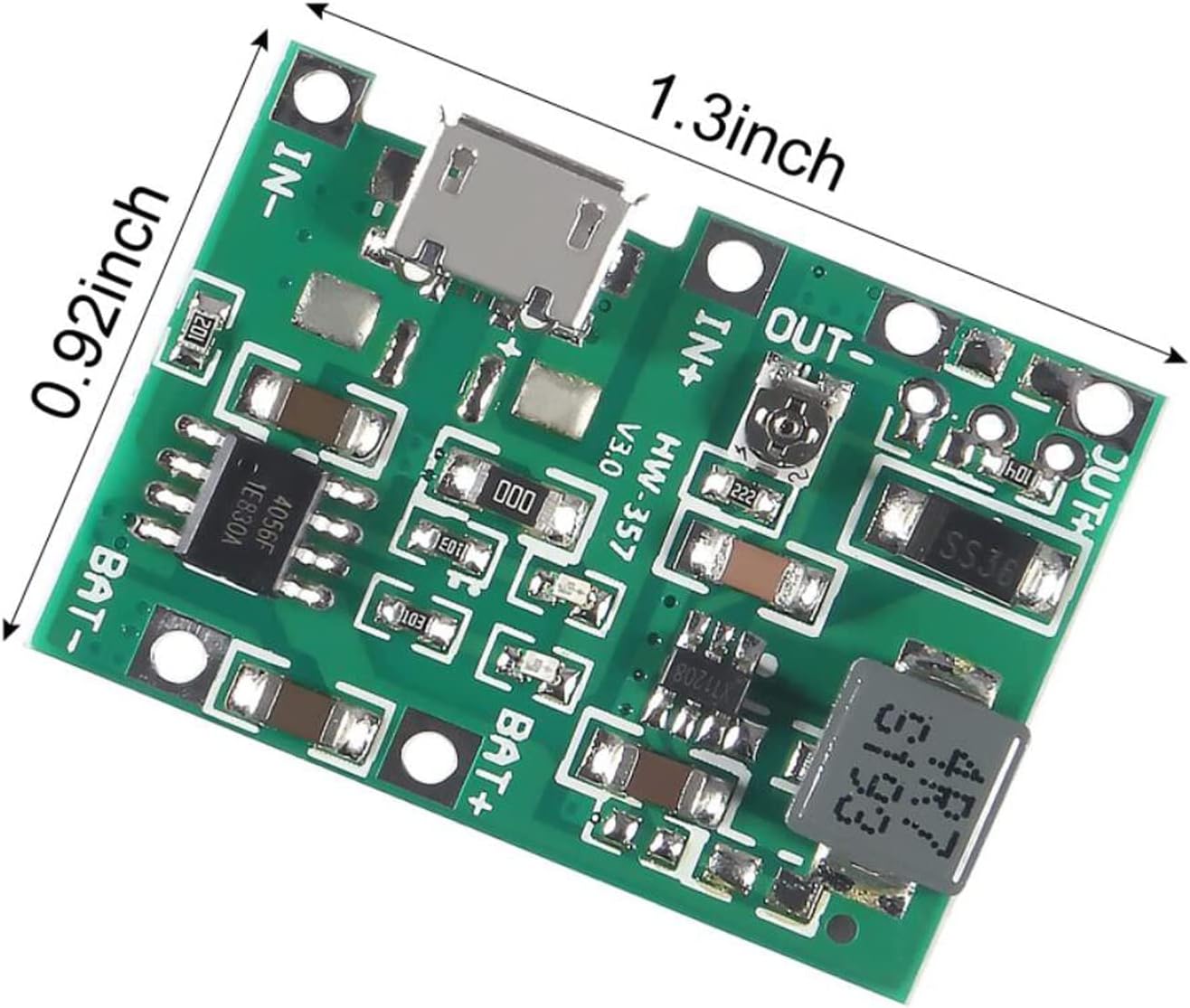 5pcs 18650 Lithium Li-ion Battery Charger Module+ 5pcs 18650 Battery Holder for 18650 Lithium Battery Fast Charging Boost Mobile Power Protection PCB Board