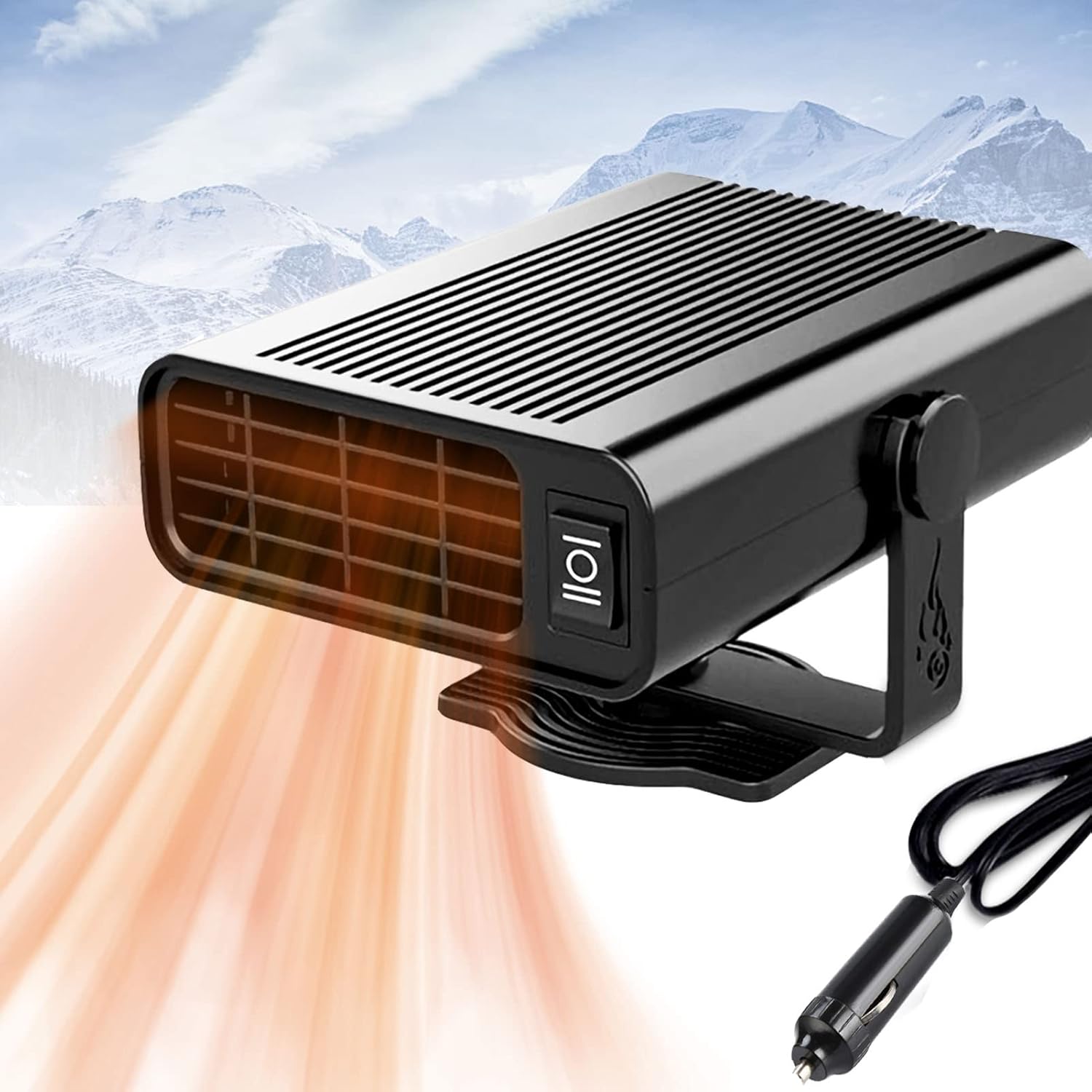 2023 Car Heater, 12V 150W Portable Car Fans Heater Fans for Car Fast Heating Defrost