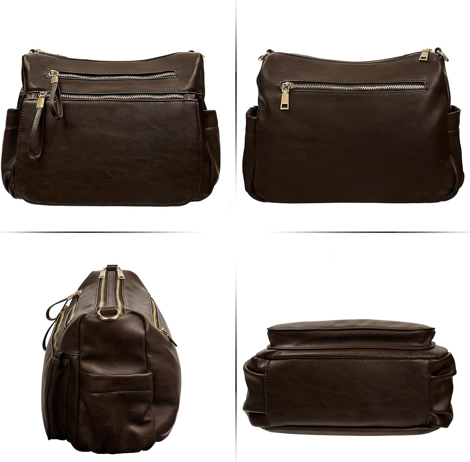 KOGTLA Women's Crossbody Shoulder Bag Roomy Multi Pockets Purse Handbag Travel Satchel Hobo Messenger Bag - Image 4