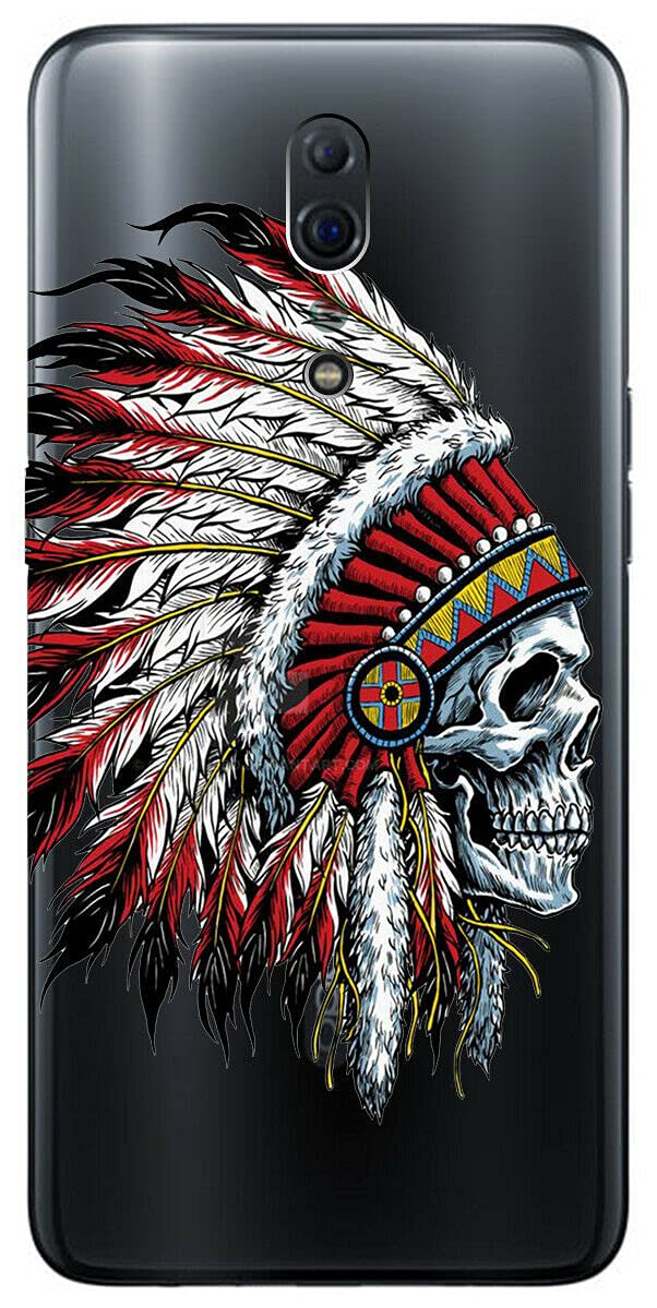Cover Mixroom Per OPPO Reno 8T - TPU Morbido Con Stampa Teschio Messicano, Antishock - 3