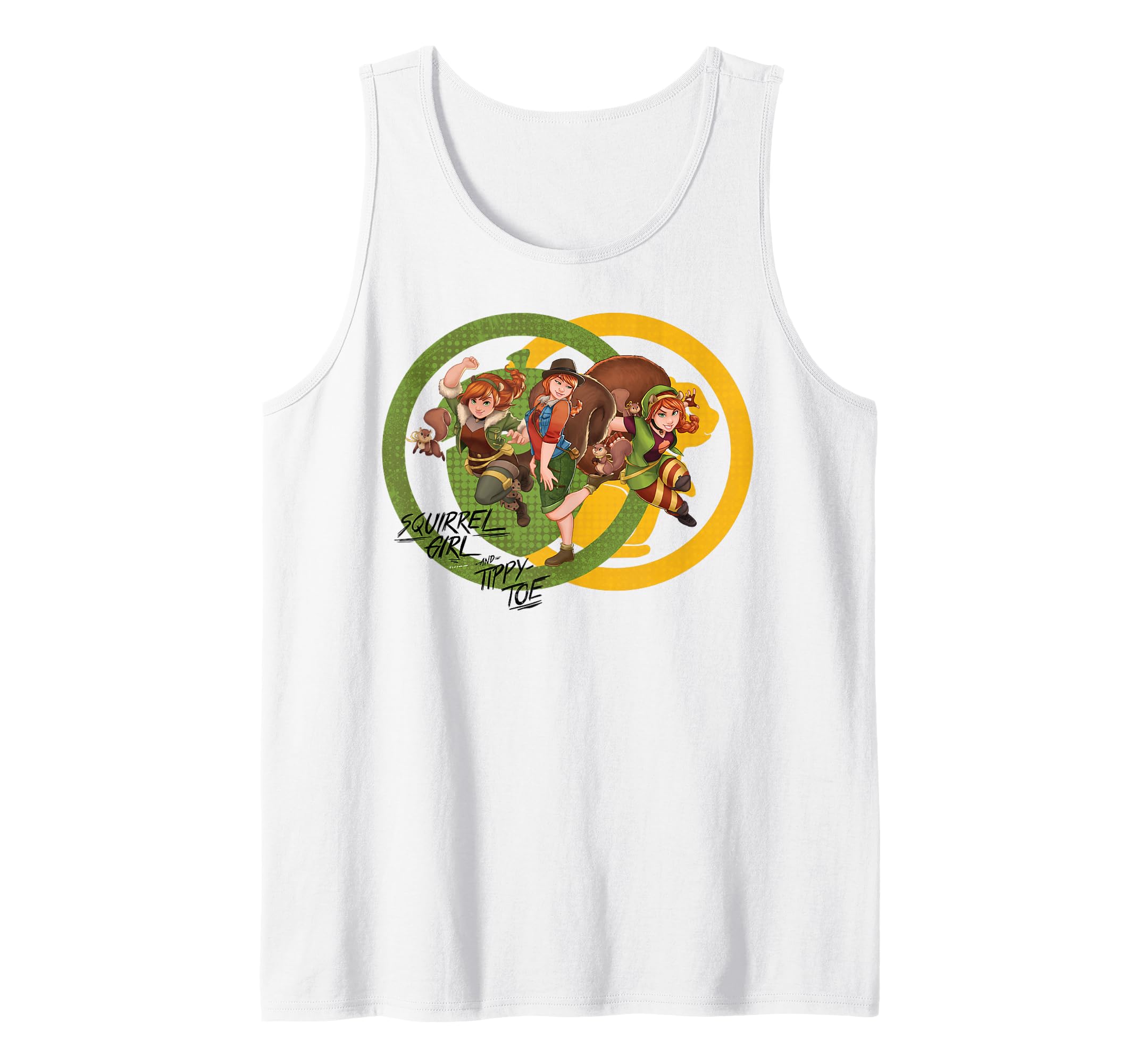 Camiseta de tirantes de Squirrel Girl con diseño collage de Marvel Rising 2