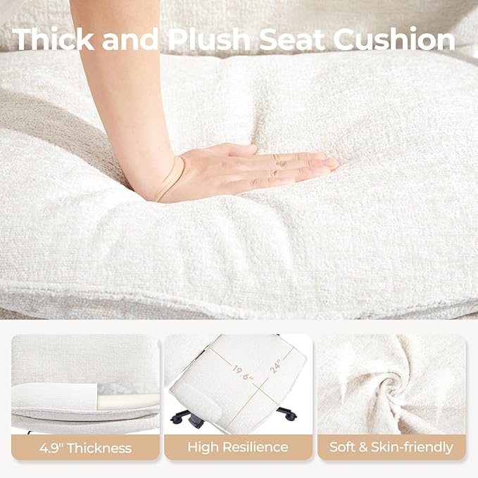 Silla De Oficina Giratoria Ergonomica Con Brazos Abatibles C miniatura 7