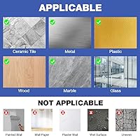 Vista 6 de Cinta adhesiva reutilizable de doble cara resistente, núcleo de filamento extraíble, cinta de montaje nano transparente y resistente, resistente