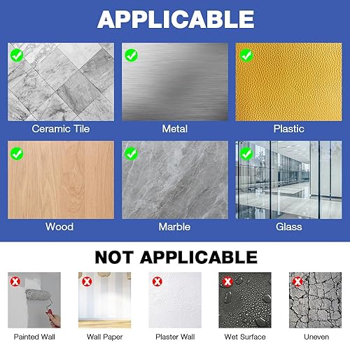 Miniatura 6 de Prenesa Cinta adhesiva reutilizable de doble cara resistente, núcleo de filamento extraíble, cinta de montaje nano transparente y resistente,