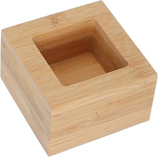 Mikinona Square Cypress Sake Cup Traditional Wooden Drinking Cup for Sake Tea for Japanese Eateries Home Bars Authentic Wooden Container