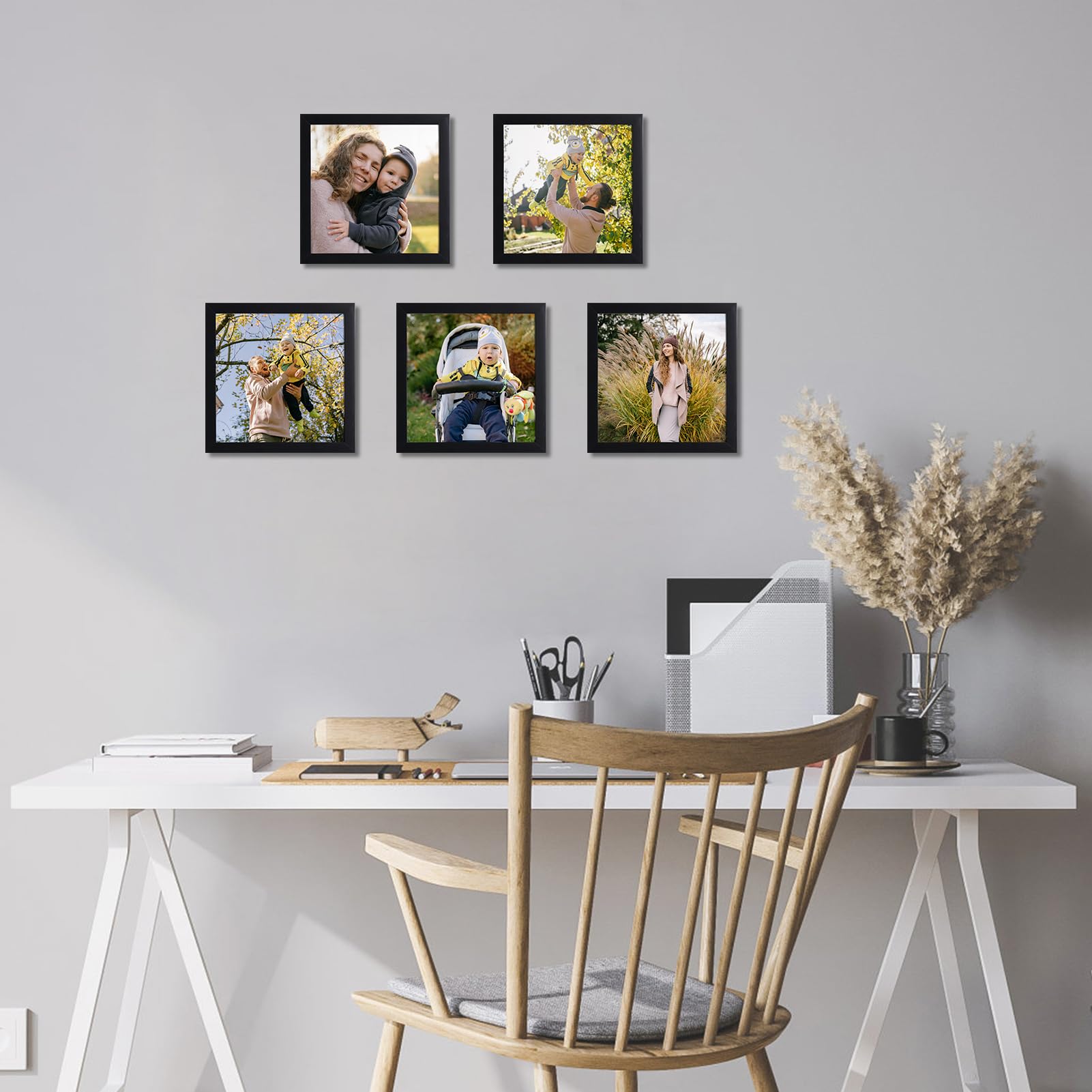 Amazon.com - Giftgarden 6x6 Picture Frame Black, 6 by 6 Thin