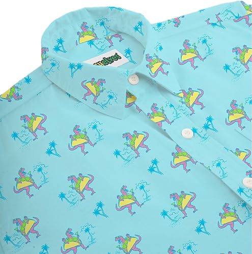 Miniatura 4 de Tipsy Elves - Camisas hawaianas para hombre, informales, de verano, para la playa, tela elástica con ajuste moderno