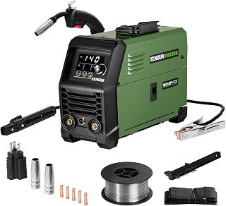 EENOUR 半自动焊接机 【已加入日本焊接协会】 MIG140P+ 最大输出140A 100V・200V通用 1台3用 非气MIG・覆盖弧线・LIFT TIG对应 智能芯片控制 超高清LED液晶显示 额定使用率60% 板厚8mm 无气焊接机 弧形焊接机 搭载变频器 轻质 家庭・弧形辅助功能 业务两用 初学者和 适合专业人士,在DIY、维护时大显身手。