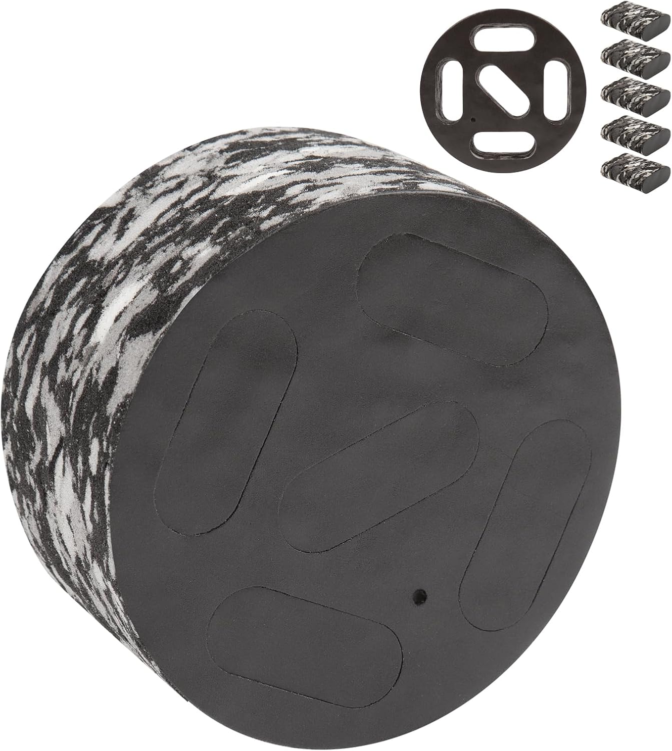 FRESH SPEED 4-Inch 100mm Round Air Vent Duct Foam Soundproofing Silencer | regulate airflow, reduce noise, fits HVAC, bath, kitchen round ducts, damper