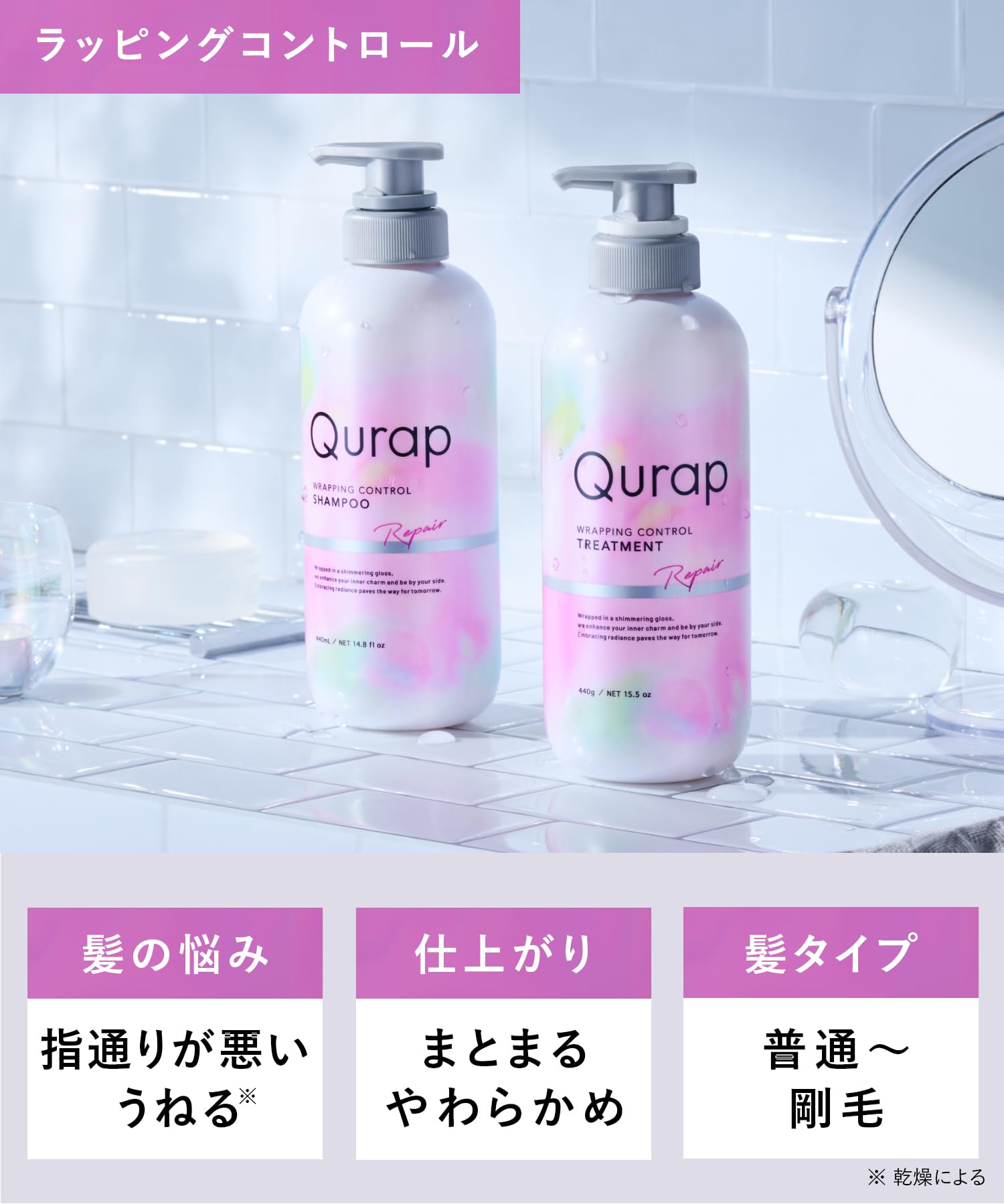 Amazon | Qurap キュラップ シャンプー トリートメント セット