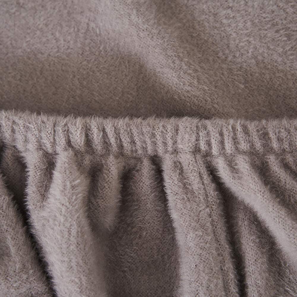 Felpa Cubiertas De Sofá para 1 2 3 4 Cubierta De Sofá,Completo Elásticoidad Couch Protector con Correas,Polvo-Prueba Elástico Soft Couch Cover para Perros Niños-