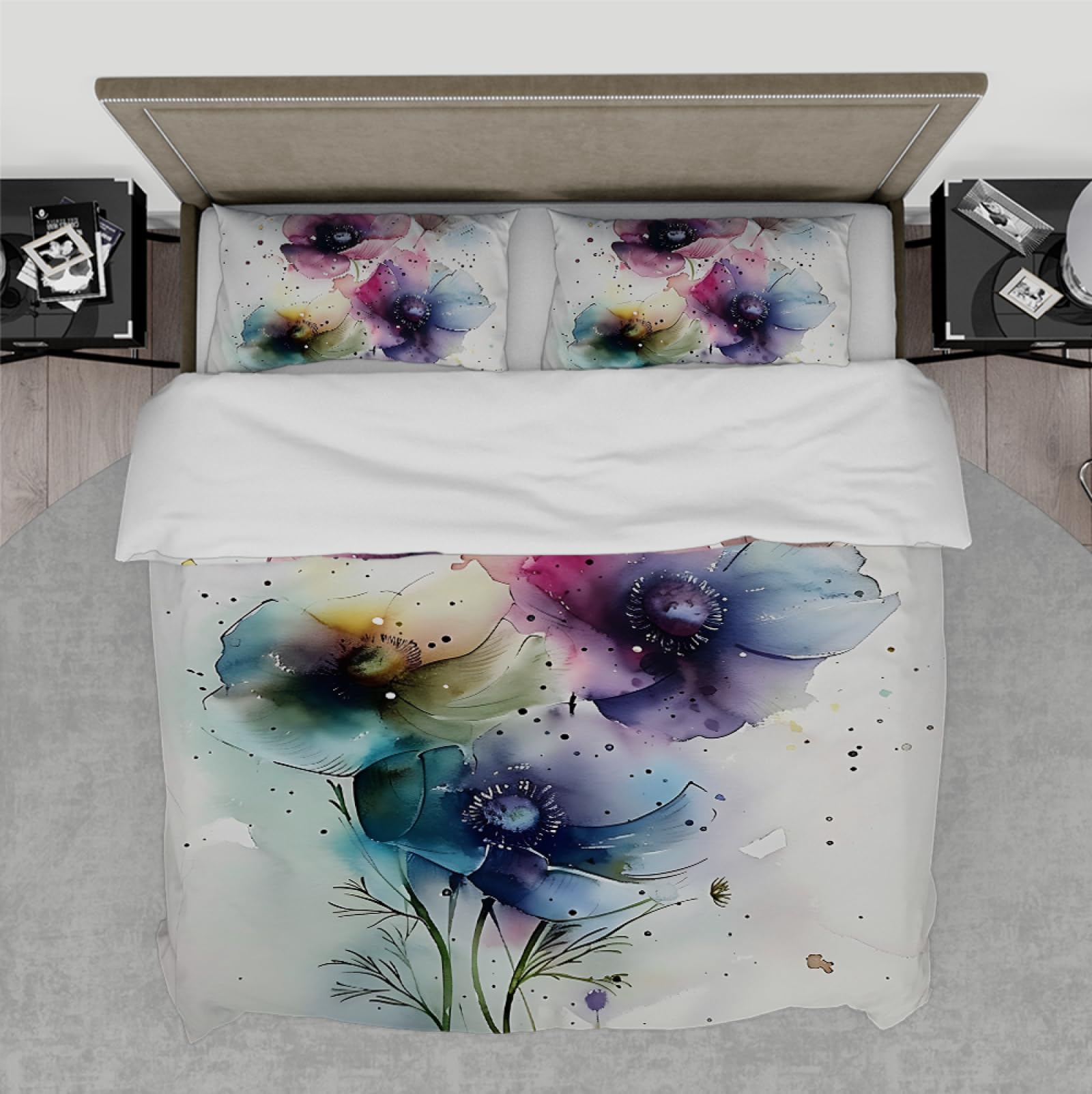 Housse de couette anti-plis rustique pour un lit toujours impeccable 200x200