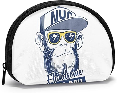 Amazon Co Jp ミニ財布 チンパンジー 猿 アニメキャラクター 小銭入れ コンパクト 小さい 財布 コインケース カードケース お札入れ 貝殻型 レディース メンズ ホーム キッチン