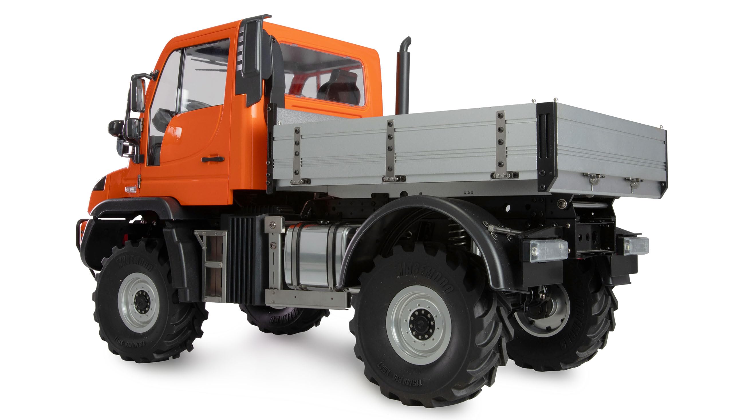 Amewi Mercedes-Benz Unimog Geräteträger 4WD 1:10 ARTR orange RC ferngesteuert Lizenz Fahrzeug